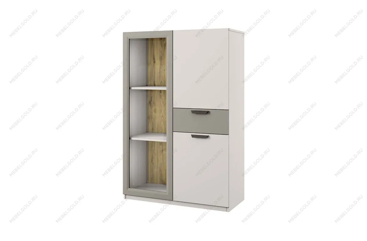 Шкаф с витриной Модерн 1V2D1S