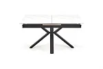 Стол обеденный Halmar PLATAN 140 (белый мрамор/черный) | изображение 4