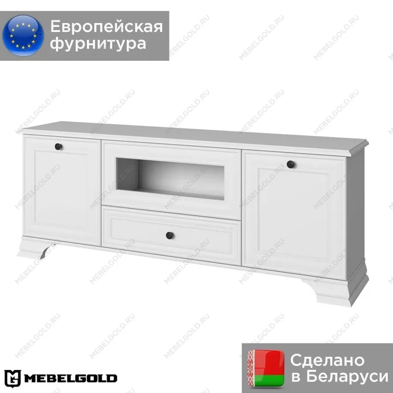 Тумба Тиффани RTV 1V2D1S белый | изображение 1