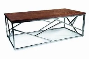 Стол журнальный Signal ESCADA A (орех/серебряный)