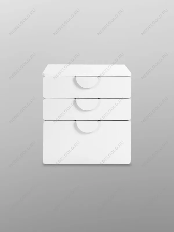 Комод Пикси, 3 ящика 60x57x60, белый (робкий подснежник) | изображение 16