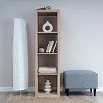 КАЛЛАКС / ФОРА Стеллаж ИКЕА / IKEA 4 с четырьми открытыми ячейками, тамбурат, дуб беленый | изображение 4