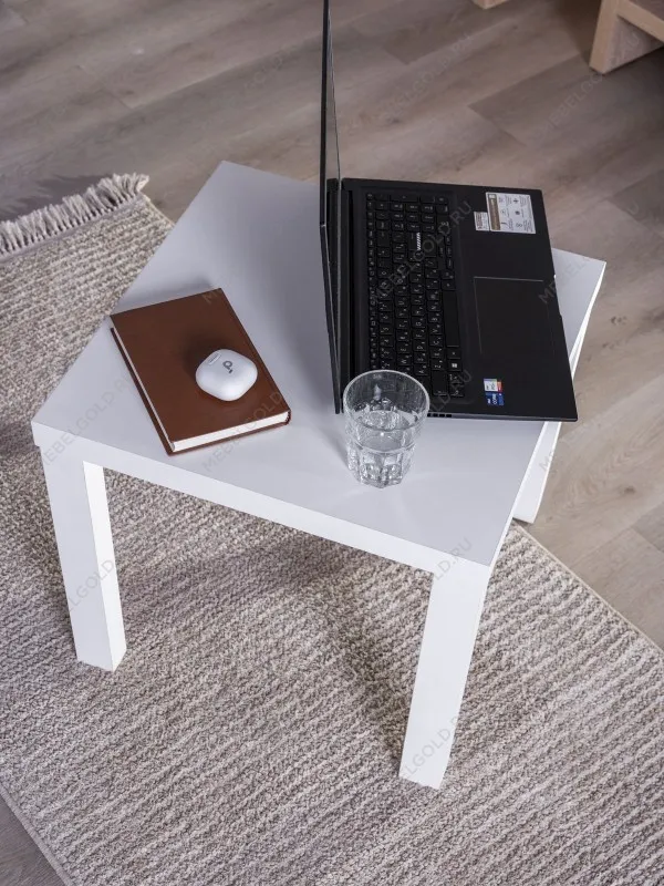 Стол журнальный Энкель, 50x50x45 см, белый | изображение 4