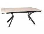 Стол обеденный Signal NORTON 160 (травертин/черный) | изображение 3