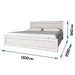 Кровать Тиффани 120 вудлайн кремовый | изображение 2