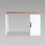 ИНГАР 1/ДВ/T стол письменный 120x75x55, дуб беленый/белый | изображение 1