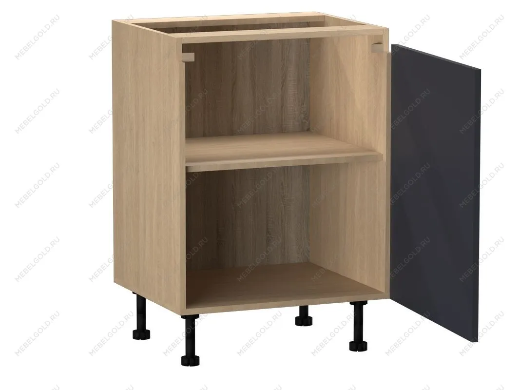 Стол С-60, Женева (600*520*870) Дуб Палермо/Синий матовый, 22505 | изображение 1