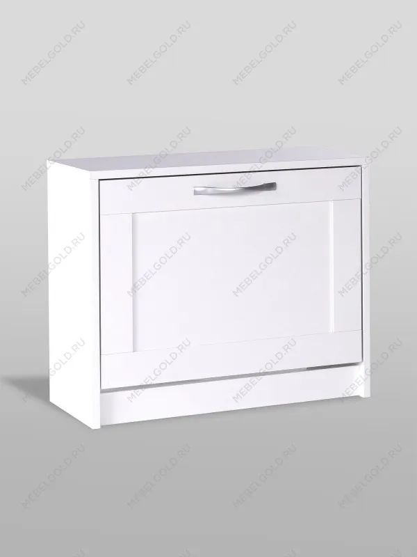 Обувница Сириус с 1 откидным ящиком, 60 х 25 х 49 см, ЛДСП, белая | изображение 5