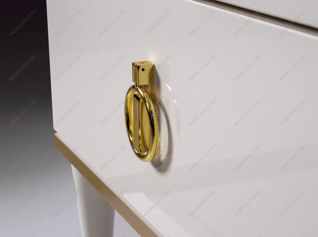 Тумба прикроватная Римини (Белый/Серебро) РМТП-1 | изображение 4