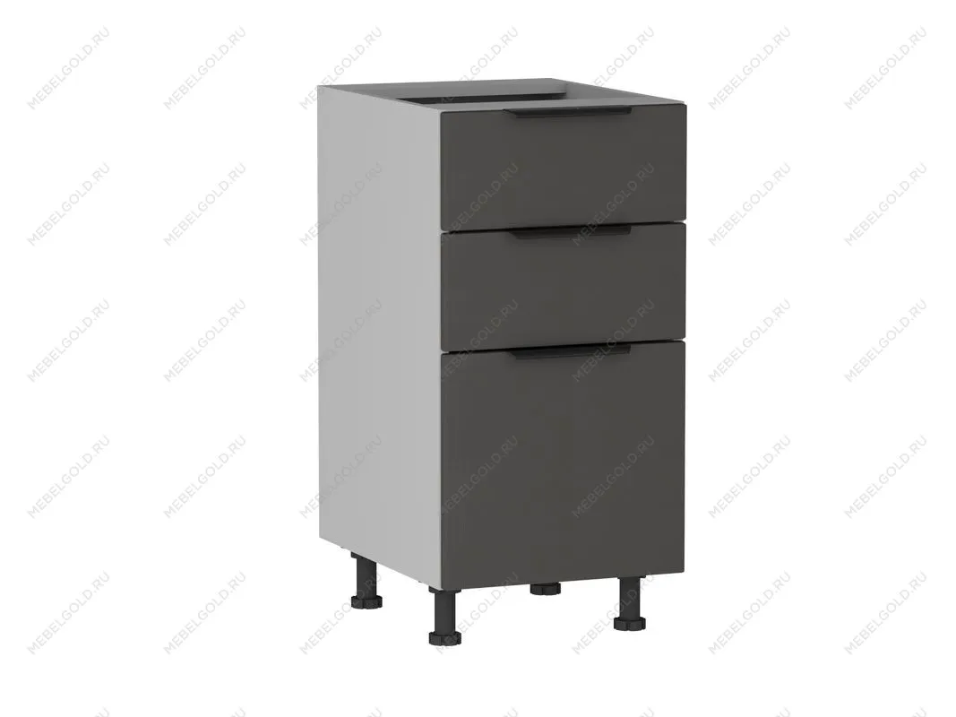 Стол с ящиками СЯ-40 (176/356), Ватель (400*523*820) Экокожа Серый, 23316