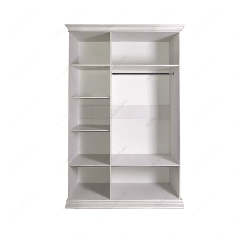 Шкаф 3-х дв. для платья и белья (1 зеркало) Амели дуб АМШ1/3 | изображение 1