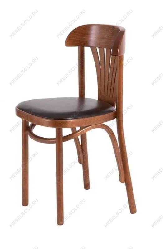 Стул Астра классик мягкий (Средний тон, экокожа коричневая) | изображение 3