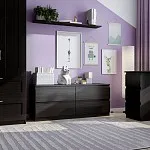 КАСТОР (KULLEN) тумба ИКЕА / IKEA 4 ящика Дуб Венге | изображение 4