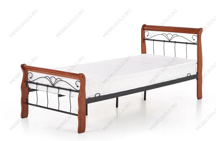 Кровать Halmar VERONICA 90 (черешня античная/черный) | изображение 3