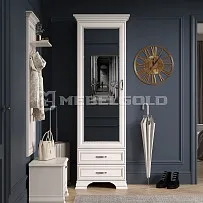 Шкаф 1-створчатый Тиффани 1Z2S вудлайн кремовый