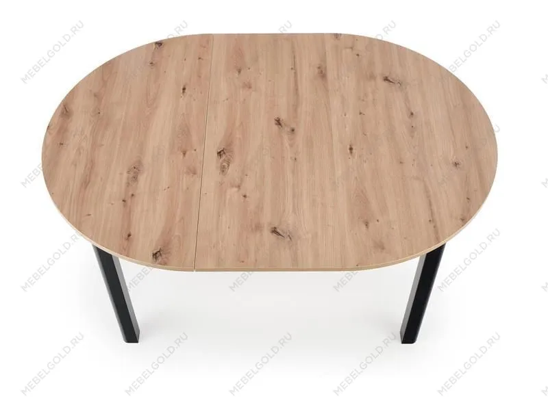 Стол обеденный Halmar RINGO раскладной (дуб артизан/черный) | изображение 1