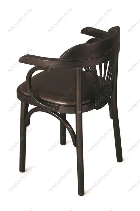 Стул Венский Михаэль мягкий (венге, экокожа коричневая) | изображение 2