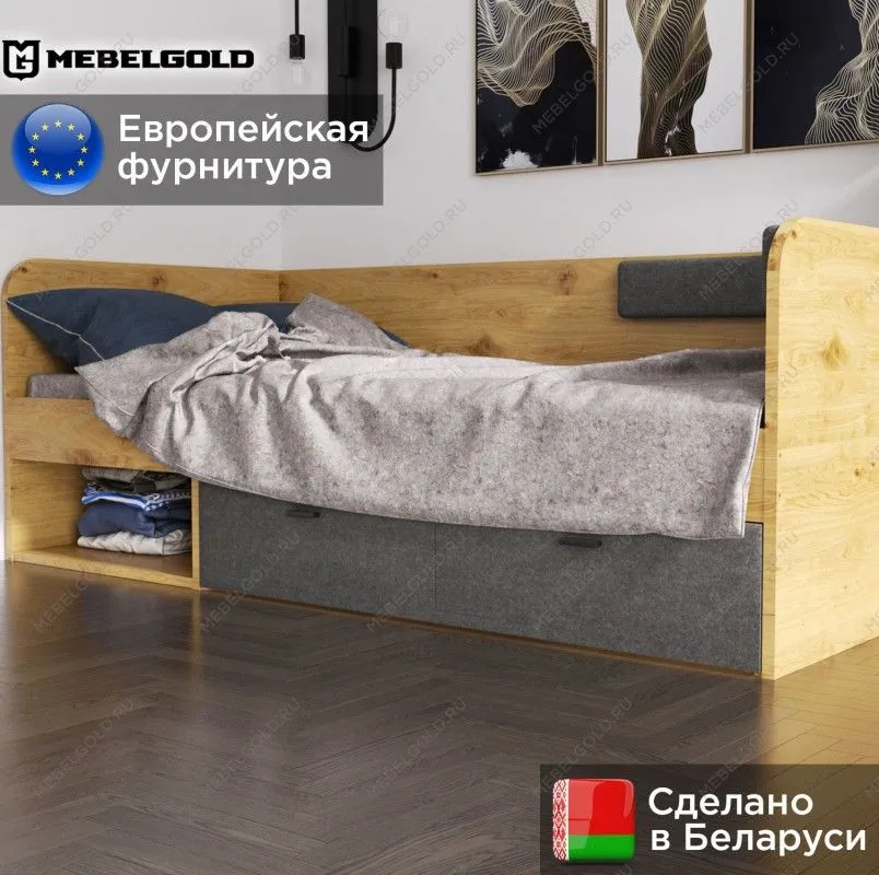 Кровать Грейс LOZ90 без мягких элементов | изображение 1