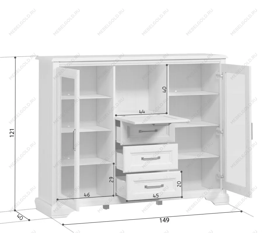 Тумба Стилиус KOM2W1B3S (Лиственница сибирская) - Выставка Балашиха | изображение 1