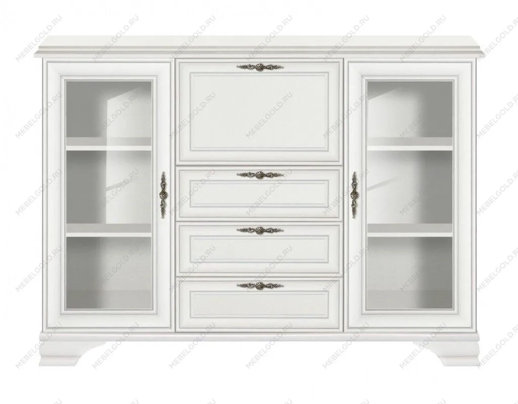 Комод-бар Кентаки KOM2W3S1B белый