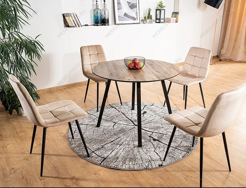 Стол обеденный Signal OAKLAND (орех/черный) | изображение 1