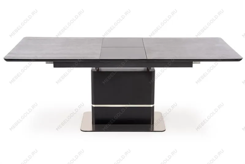 Стол обеденный Halmar MARTIN 160 раскладной (темно-серый/черный) | изображение 2