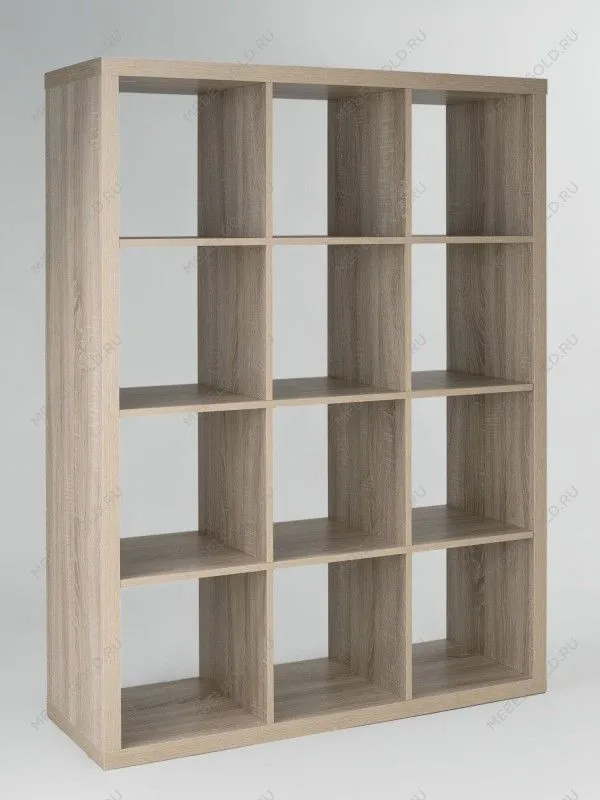 Стеллаж Фора, 12 полок, 112х147х38 см, дуб беленый | изображение 5