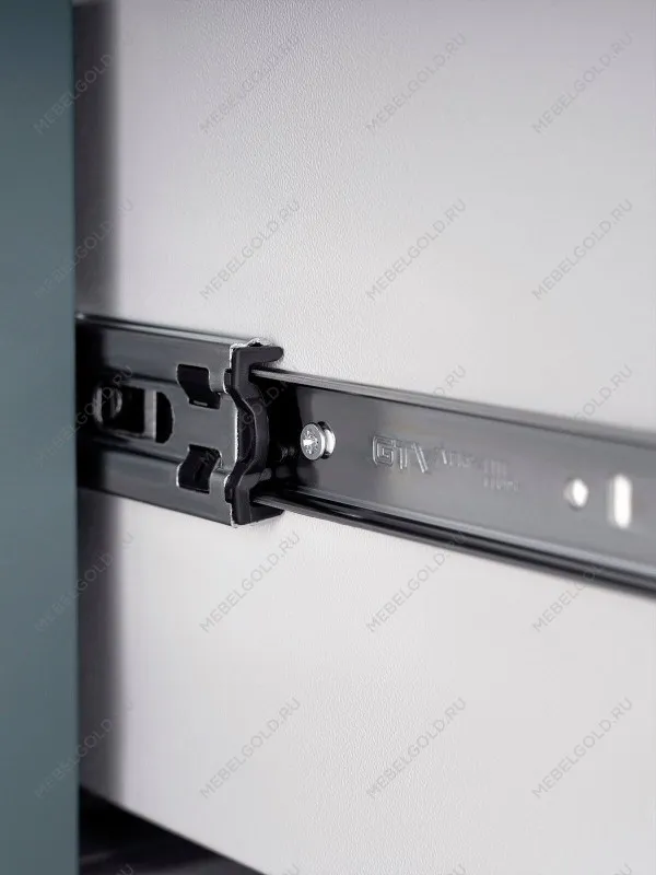 Шкаф с витриной Сага, 50х41х215 см, темно-бирюзовый/ясень | изображение 3