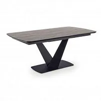 Стол обеденный Halmar VINSTON раскладной (темно-серый/черный)