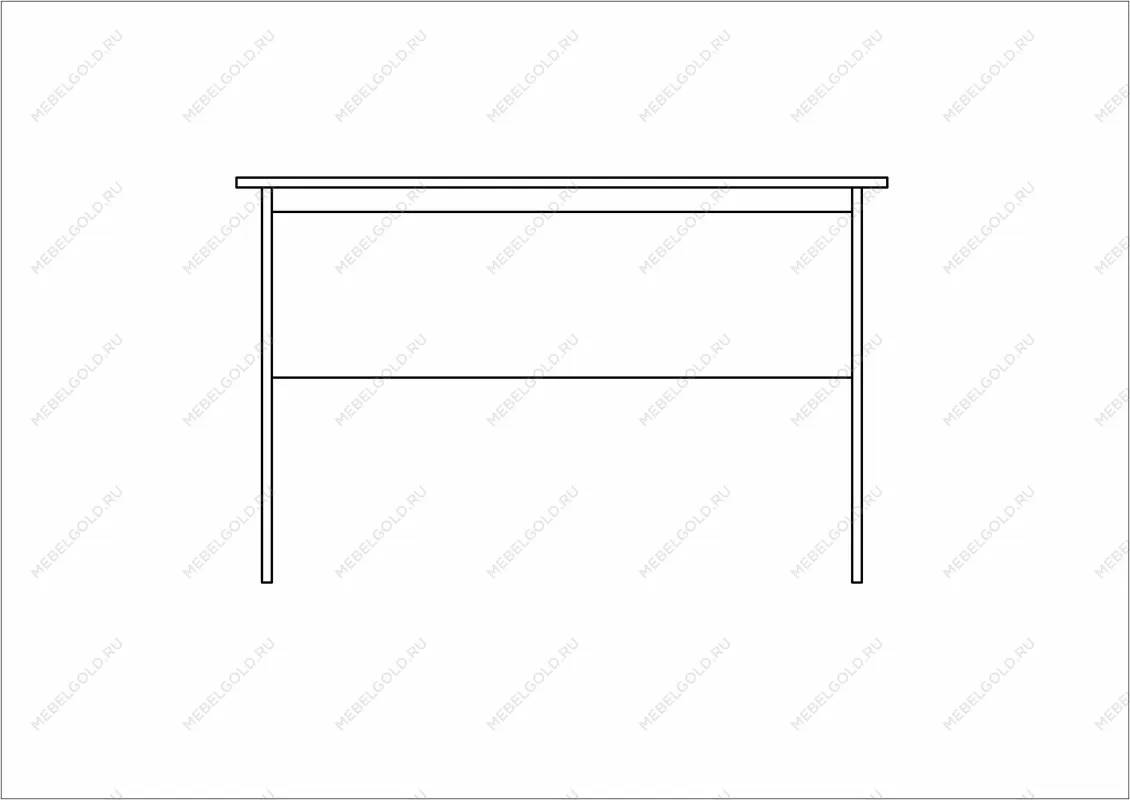 Стол письменный Кастор, 120х65х75 см, черно-коричневый, дуб венге | изображение 8