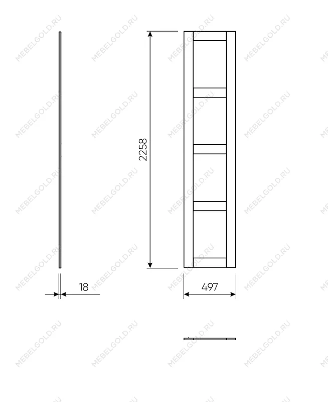 МАКС дверь 50 (4 заполнения) белая | изображение 1