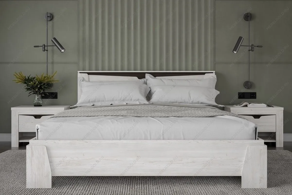 Кровать (каркас) Люкс 1600 Prime, Гарда (1674*2142*876) Дуб Винтерберг, 12406 | изображение 2