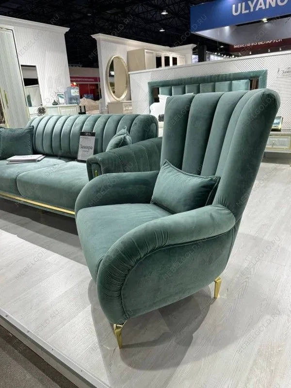 Кресло Замира оливковый | изображение 9