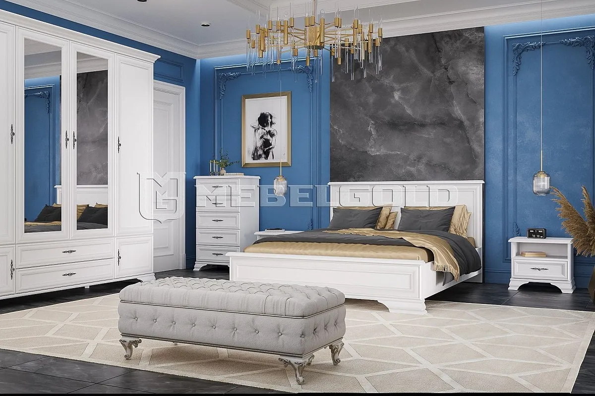Кровать Кентаки LOZ/160x200 белый | изображение 1