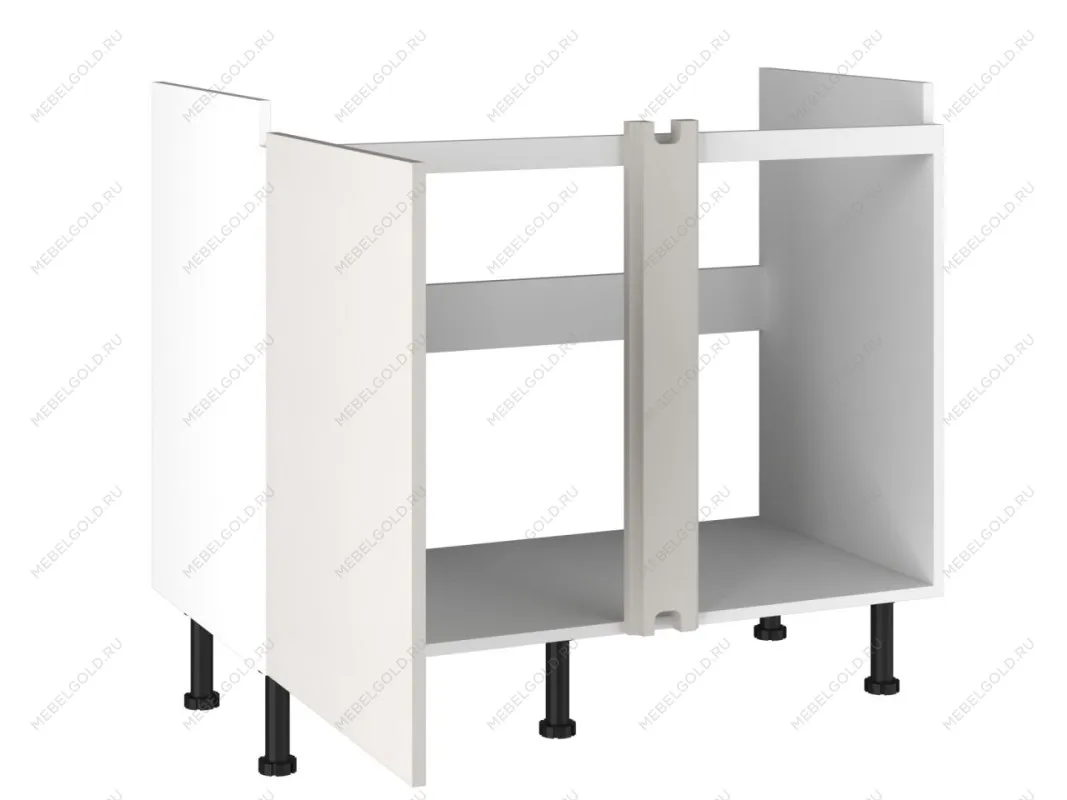 Стол под мойку угловой СМУ-110, Виста (1000*534*870) Экокожа Белый, 26304 | изображение 1