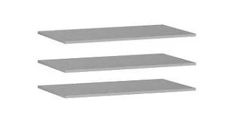 Дополнительные полки в 3 дверный шкаф, Фрея (876*490*16) Белый, 12516