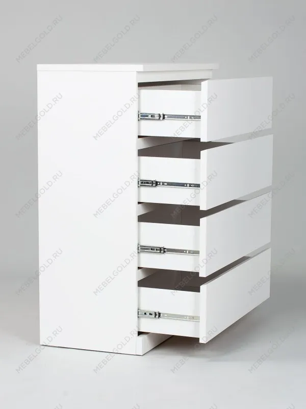 Комод Варма, 4 ящика, 80х100х40 см, эмаль белая | изображение 16