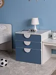 Комод Пикси, 3 ящика 60x57x60, озорной василек | изображение 1