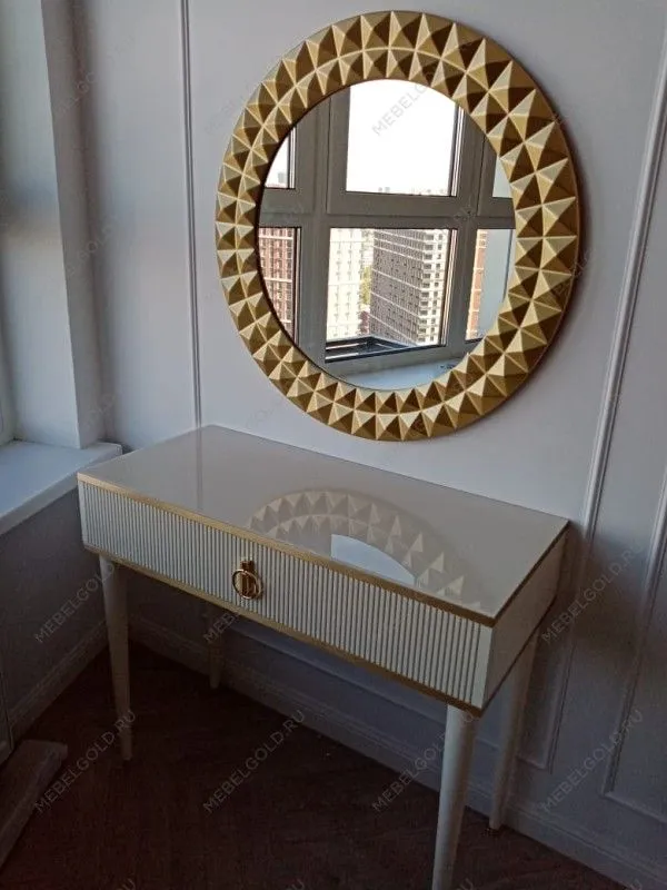 Зеркало круглое 1810(3) золото | изображение 1