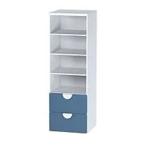 ПИКСИ стеллаж с 2 ящиками 60x57x183, озорной василек