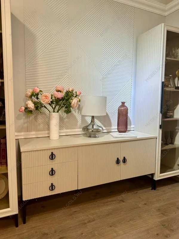 Витрина Стелла 1-ств светло серый камень | изображение 15