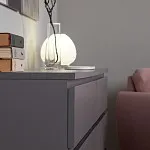 Комод Варма, 4 ящика, 80х100х40 см, эмаль серая | изображение 7