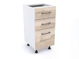 Стол с ящиками СЯ-40 (520), Дублин (400*520*820) Дуб галифакс белый, 21680