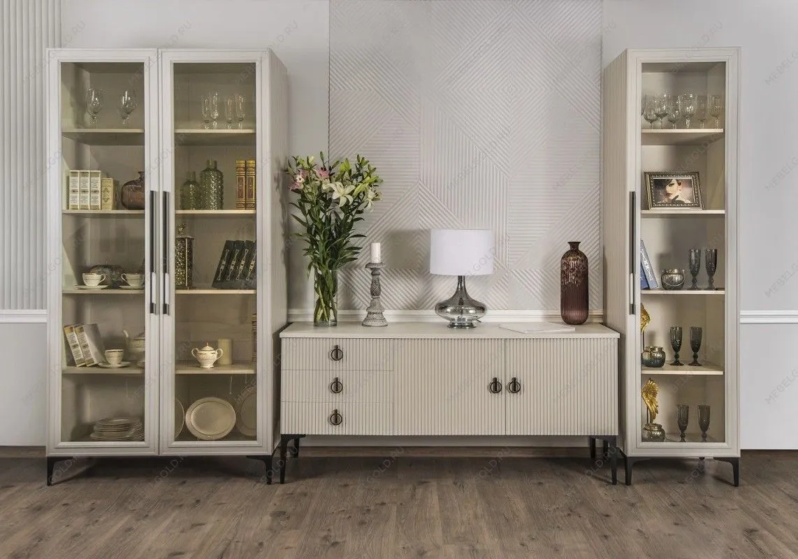 Гостиная Стелла 1+тв+2 светло серый камень | изображение 8