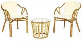 Комплект террасный AKIRA с подушкой Натуральный