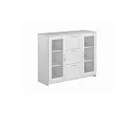 БРИМНЭС / СИРИУС тумба ИКЕА / IKEA 2 двери со стеклом и 3 ящика 117х95 белая | изображение 3