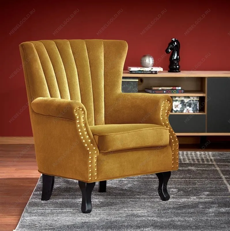 Кресло Halmar TITAN (горчичный/черный) | изображение 1