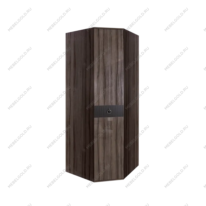 Шкаф угловой Римини СОЛО (Орех империя/Серебро) РМШУ2/1(s)