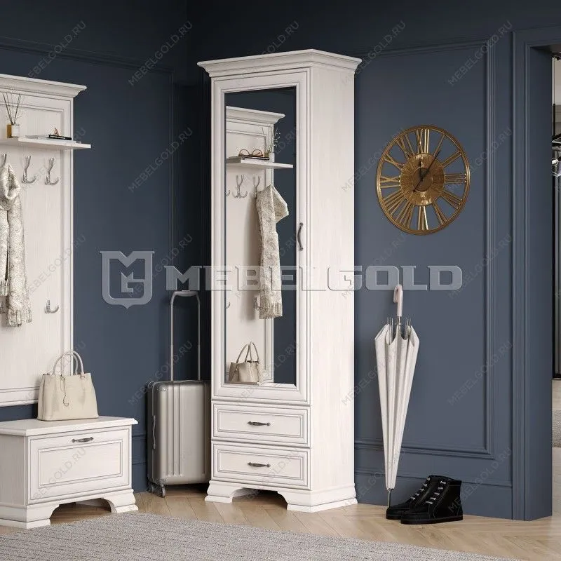 Шкаф 1-створчатый Тиффани 1Z2S вудлайн кремовый | изображение 2