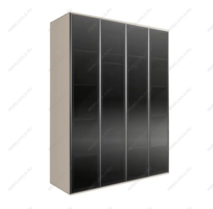 Шкаф 4-х дверный Bogemia Air (Слоновая кость/Серебро) БМШ2/4(4)